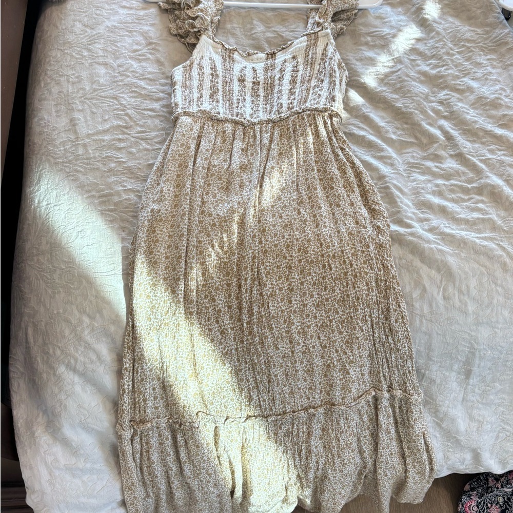 Jessica Simpson Tan and Cream Knit Dress